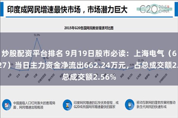 炒股配资平台排名 9月19日股市必读：上海电气（601727）当日主力资金净流出662.24万元，占总成交额2.56%