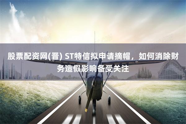 股票配资网(晋) ST特信拟申请摘帽，如何消除财务造假影响备受关注