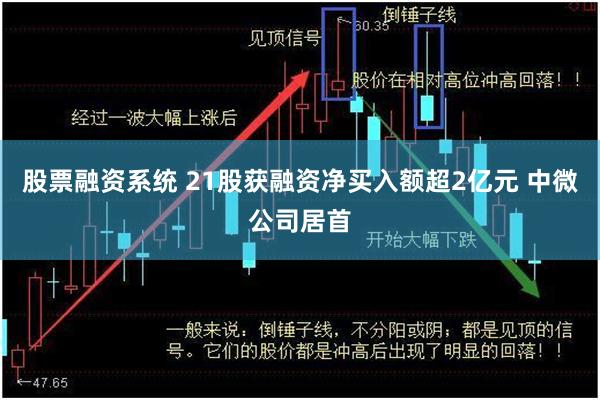 股票融资系统 21股获融资净买入额超2亿元 中微公司居首